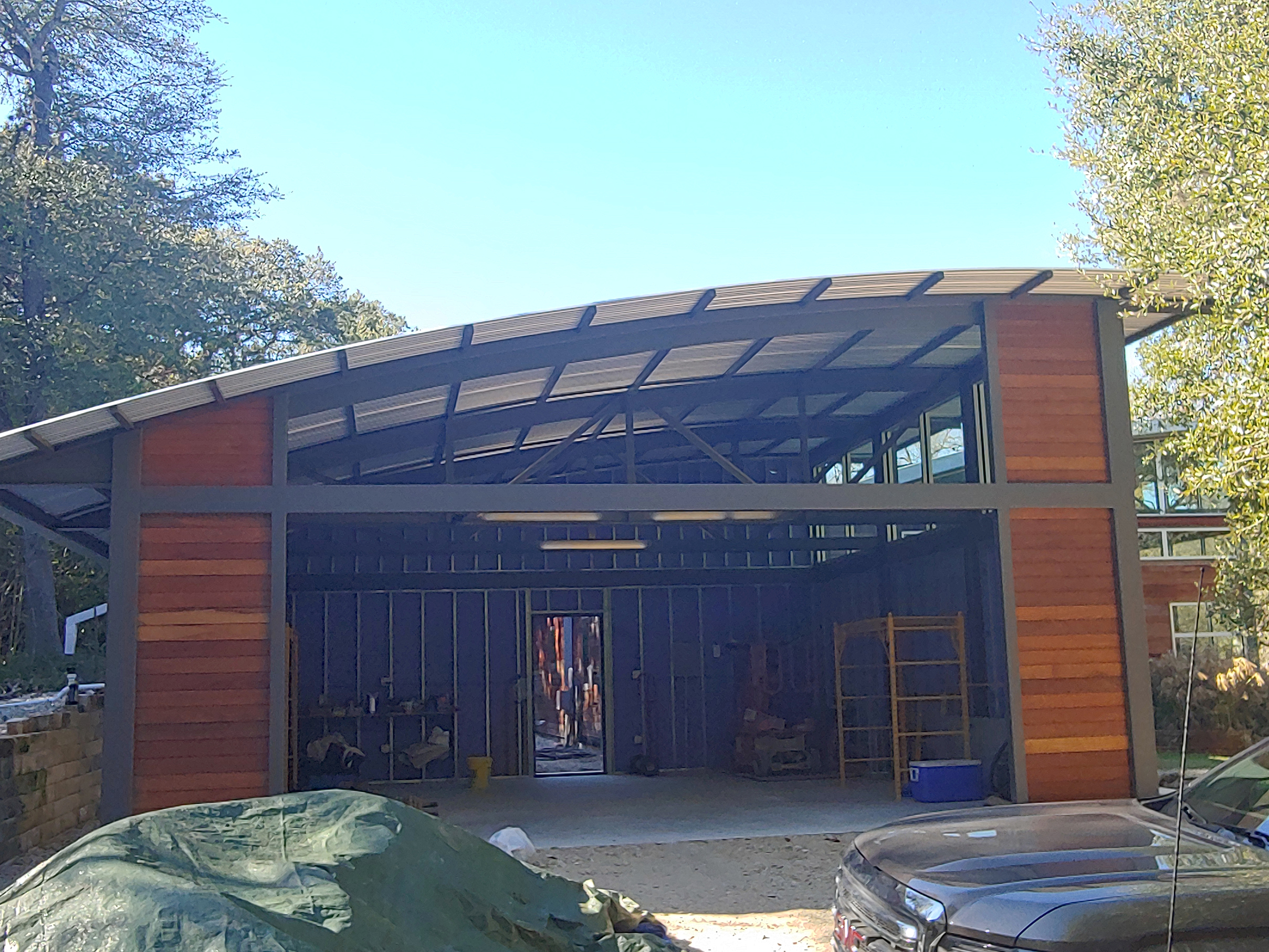 Front View of Garage
