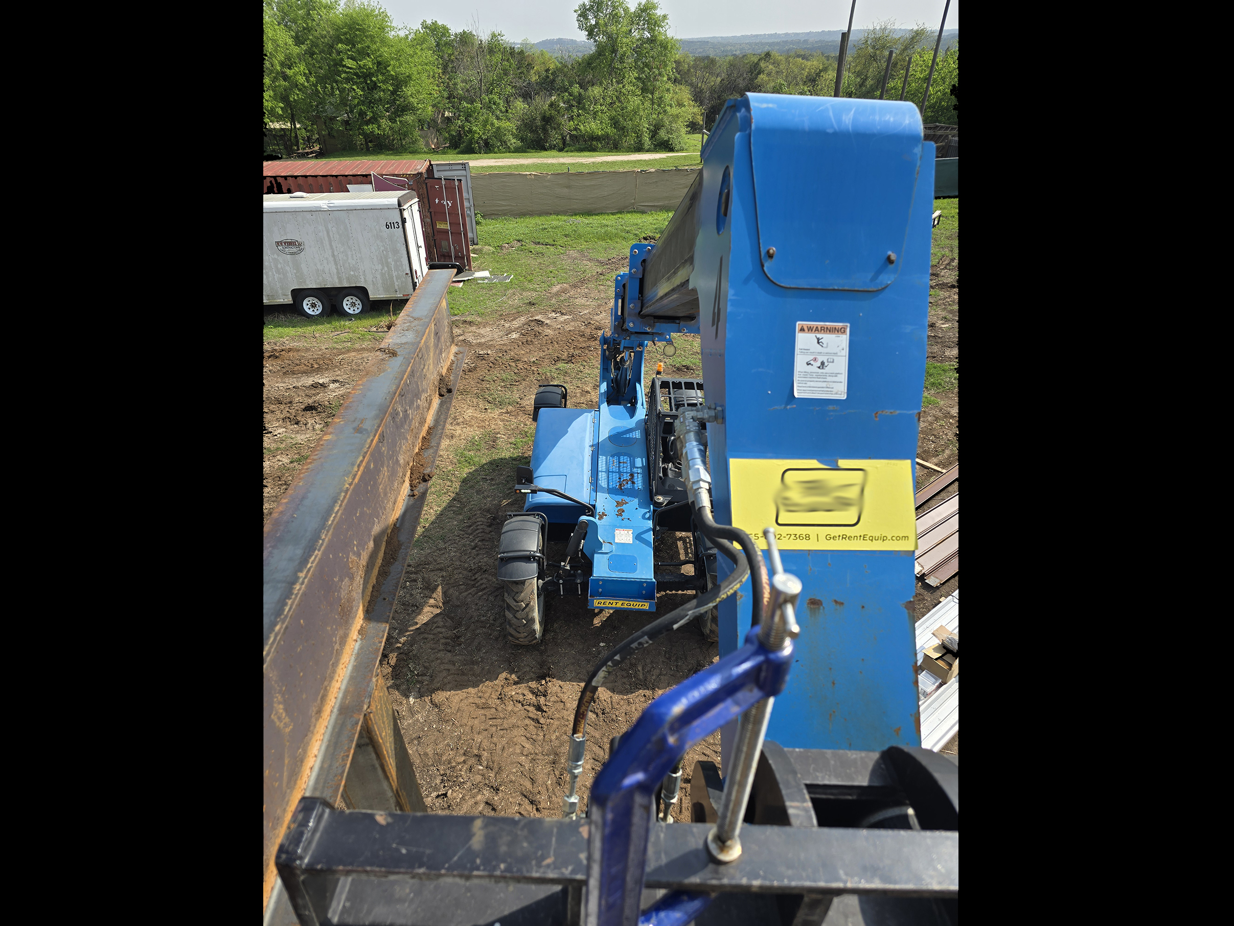 Atop the Telehandler